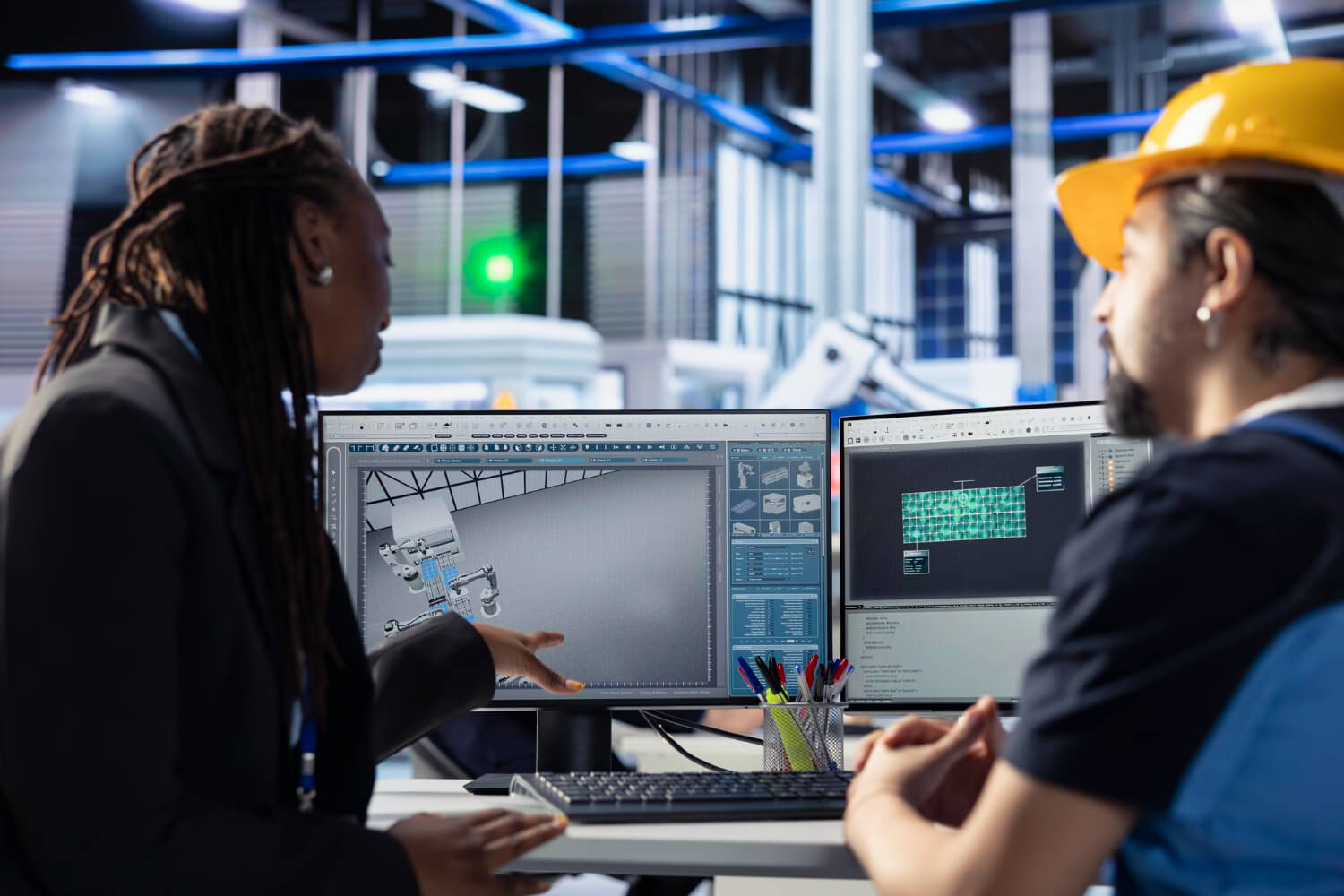 Equipamento industrial em linha de produção